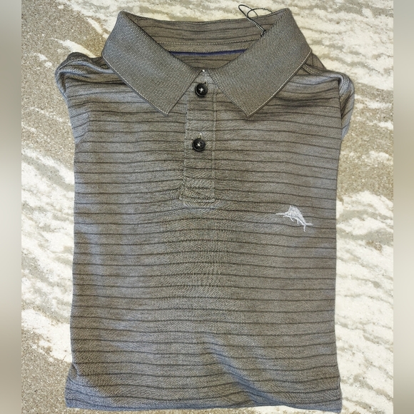 Tommy Bahama Men's Strioed Polo New Size Medium - Picture 2 of 2
